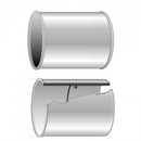 MANCHON PVC FF D.80 GRIS